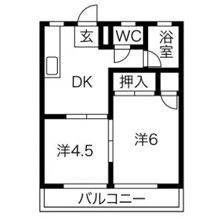 コーポ山清【3階】の間取り