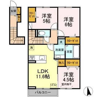 ル・グランIII【1階】の間取り