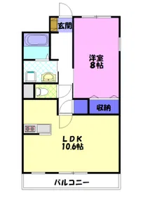 NARABU弐番館【4階】の間取り