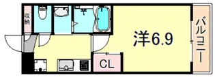 LUXE塚口【2階】の間取り