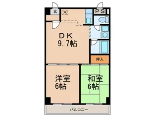 ハピネス 園田【6階】の間取り