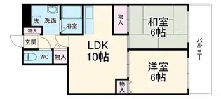 ロイヤルクイーンズパーク桃山台【3階】の間取り