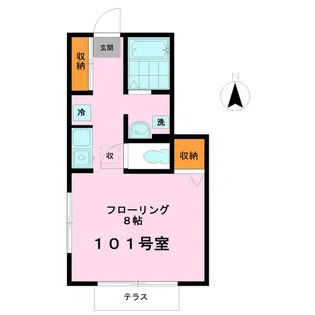 ベルハウス【1階】の間取り