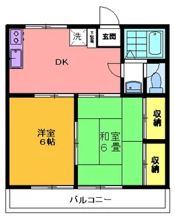 エルヴィーナ新倉I【1階】の間取り