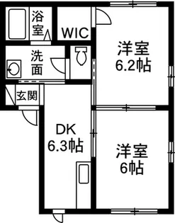 シャーメゾン パール・タウンB【1階】の間取り