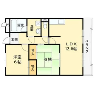 ミラーハイツタバタ【1階】の間取り