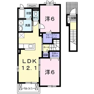 グランデール III【2階】の間取り