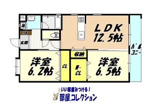チェリーコート赤坂【3階】の間取り