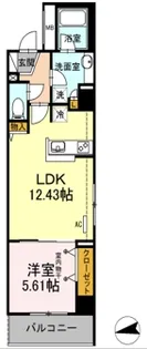 ルミエール品川橋【2階】の間取り