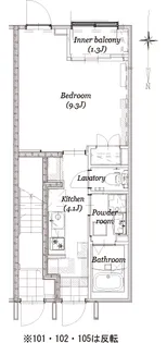 Oakwood(オークウッド)【1階】の間取り