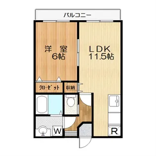 エメビアン【1階】の間取り