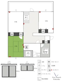 山下マンション【3階】の間取り