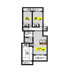 東京都練馬区高松2【マンション】の間取り