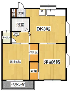 ホワイティM&T【1階】の間取り