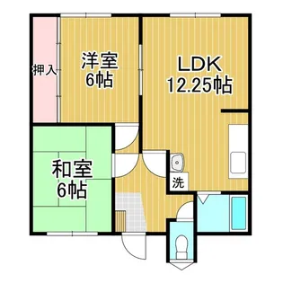 はまなすマンション【2階】の間取り