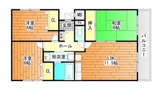 3LDKの間取り画像