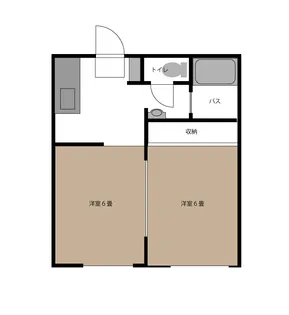 バンジョウハイツ【1階】の間取り