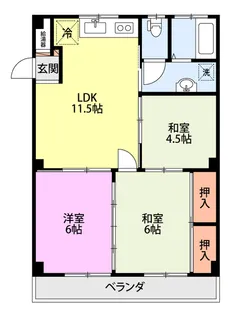 タナベマンション【2階】の間取り