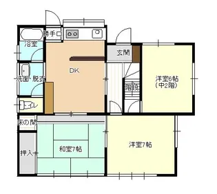 栃木県那須塩原市若草町【一戸建】の間取り