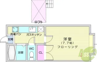 ホワイトキャッスル郡山ビレジB棟【2階】の間取り