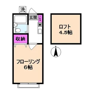 カーサ元町【2階】の間取り