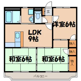 3LDKの間取り画像