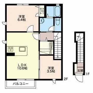 Pastello【2階】の間取り