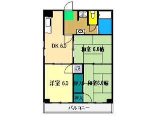 クラウン石立 I【6階】の間取り