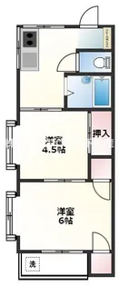 田中コーポ【2階】の間取り