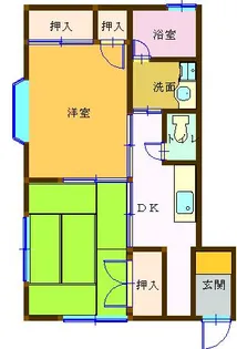 コーポダイム【2階】の間取り