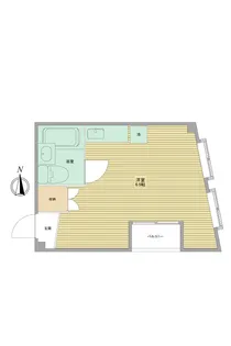 マンションロッヂ【4階】の間取り