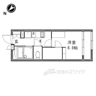 レオパレスピュア【1階】の間取り