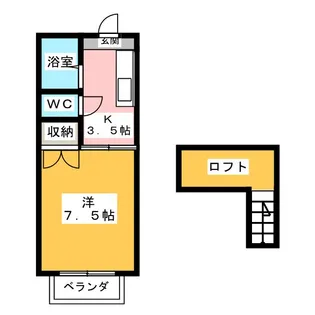 コーポエンジェル【1階】の間取り
