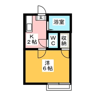 Kハイツ【1階】の間取り