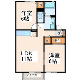 ドリームハイツIII【2階】の間取り