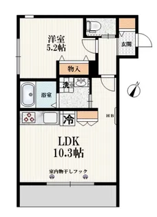 BLU PALAZZO【1階】の間取り