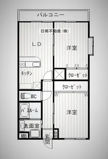 赤坂マンション【2階】の間取り