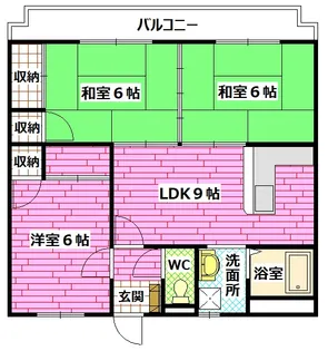 イーグルビル【3階】の間取り