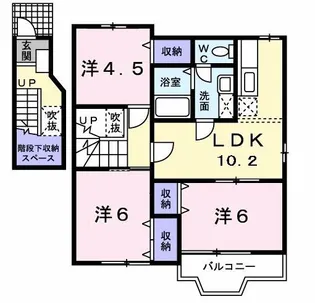 T&MIII【2階】の間取り