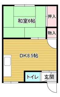 三浦アパートB棟【1階】の間取り