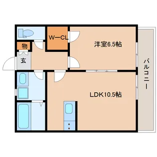 ハッピーホーム2番館【3階】の間取り