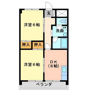 レジデンスRS【6階】の間取り