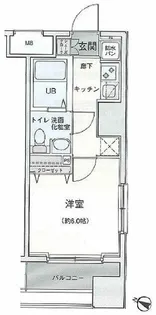 レジディア蒲田【7階】の間取り