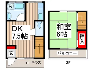 埼玉県所沢市松葉町【一戸建】の間取り