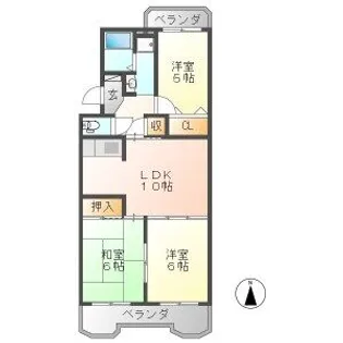 エステイタスMN-1【3階】の間取り