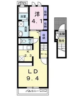福島県二本松市茶園2【アパート】の間取り