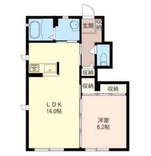 シルクツリー・ガーデン【1階】の間取り