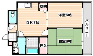 千葉県船橋市海神2【マンション】の間取り