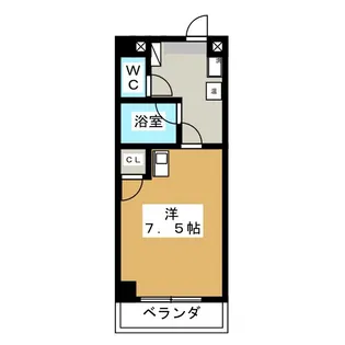 カームダウン喜多山【3階】の間取り
