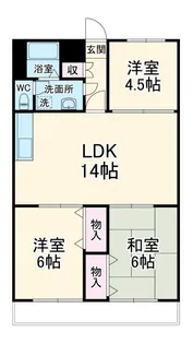蕨住宅【7階】の間取り